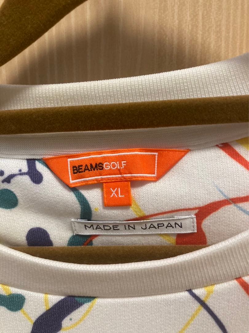 【完売品】＜MEN'S＞BEAMS GOLF/スプラッシュ柄クルーネック/ XL
