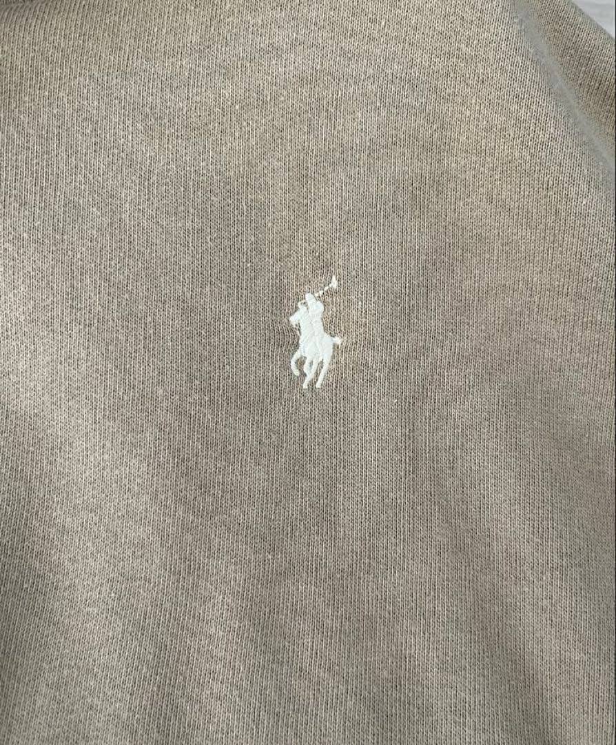 【人気カラー】POLO RALPH LAUREN：パーカー　ベージュ　スウェット