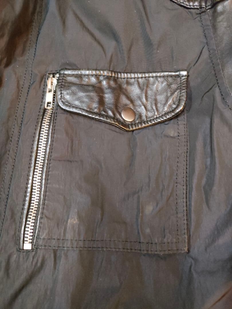 DIESEL ディーゼル ライダースジャケット レザー 切替 羊革 ブルゾン