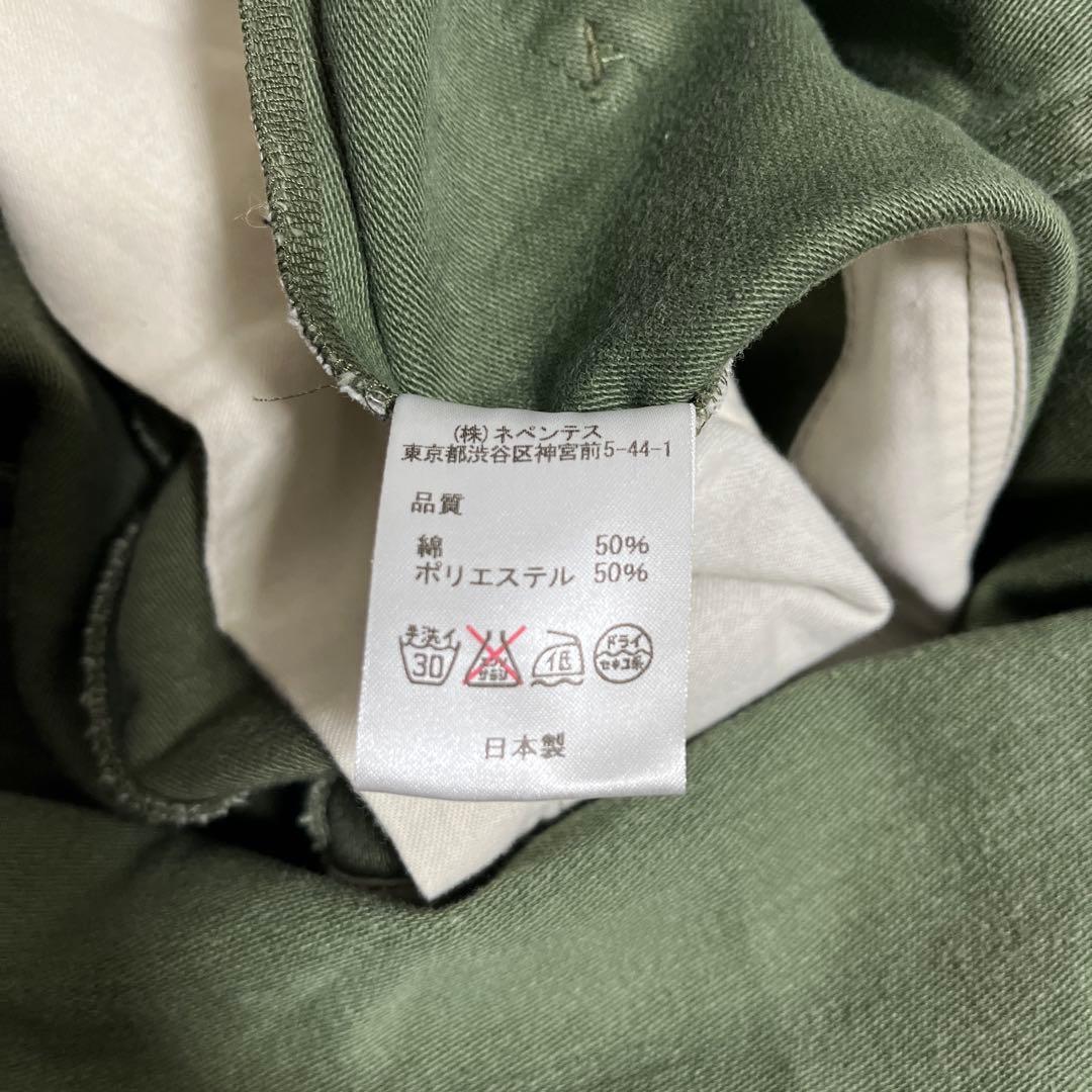 RebuildbyNeedles ミリタリー　リメイクワンピース　ノースリーブ