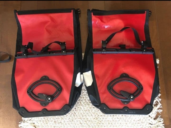 ORTLIEB バックローラークラッシック40L(2個セット)赤 　キャリア無し