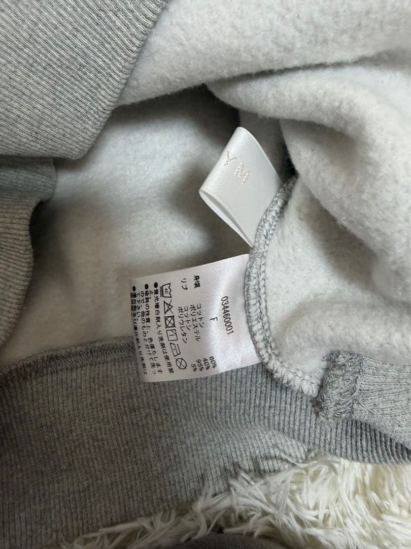 ACYM A logo off shoulder スウェット　グレー