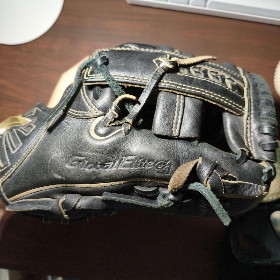 [型付け済み]Mizuno Global Elite 軟式グローブ 黒