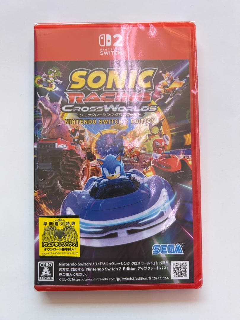 新品 Switch2 ソニックレーシング クロスワールド