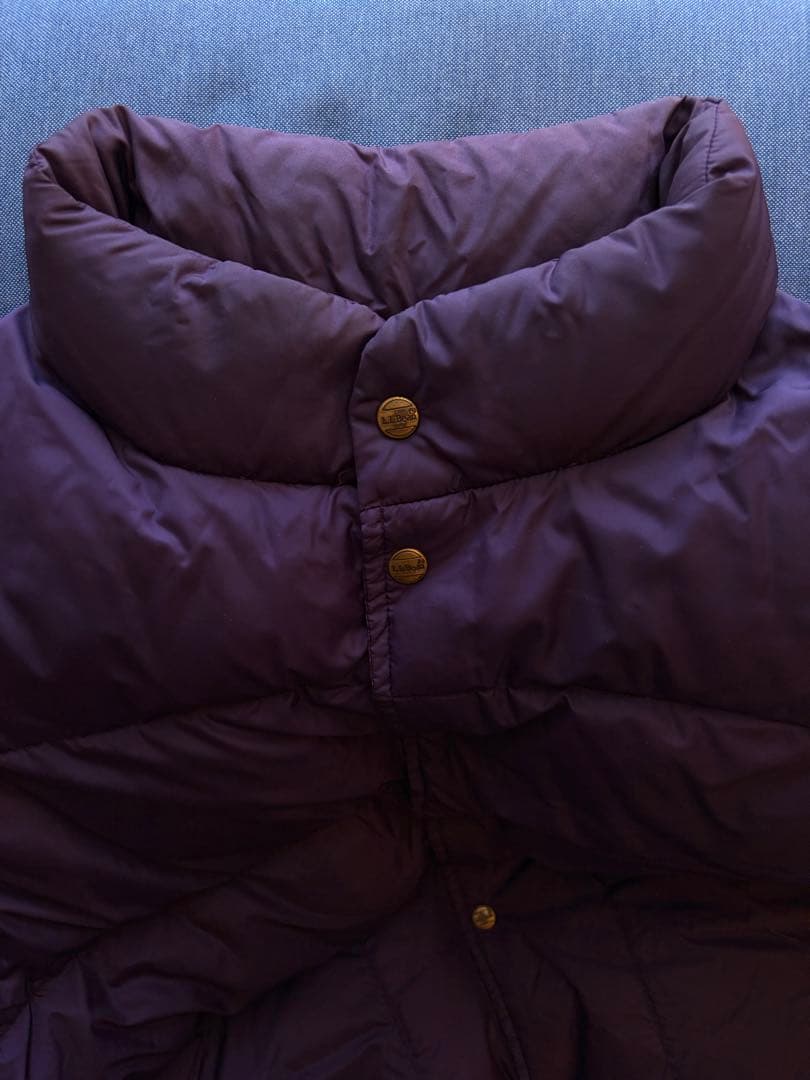 希少　メンズ　L.L.Bean エルエルビーン ダウンベスト パープル 紫80s
