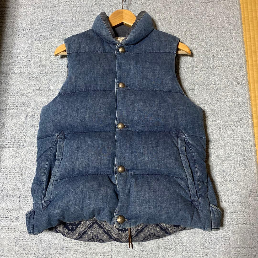 レミレリーフ　デニムダウンベスト