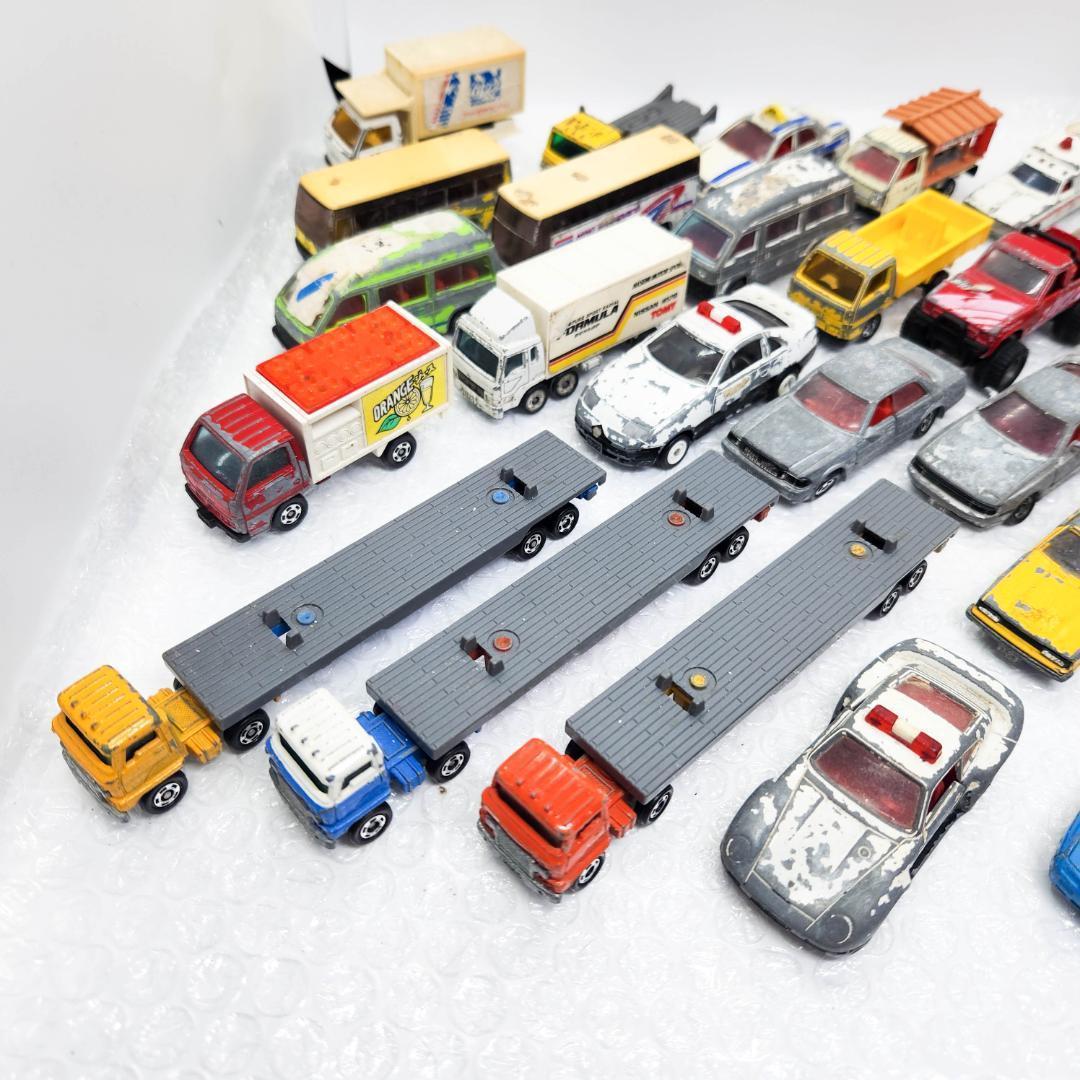 トミカ 日本製 セット ロング トレーラー ポルシェ パトカー サバンナ等