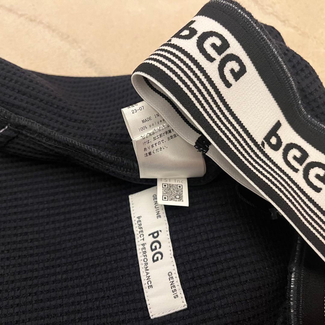 新品★28,600円 4（M）PGG パーリーゲイツ ロゴハーフパンツ 紺白