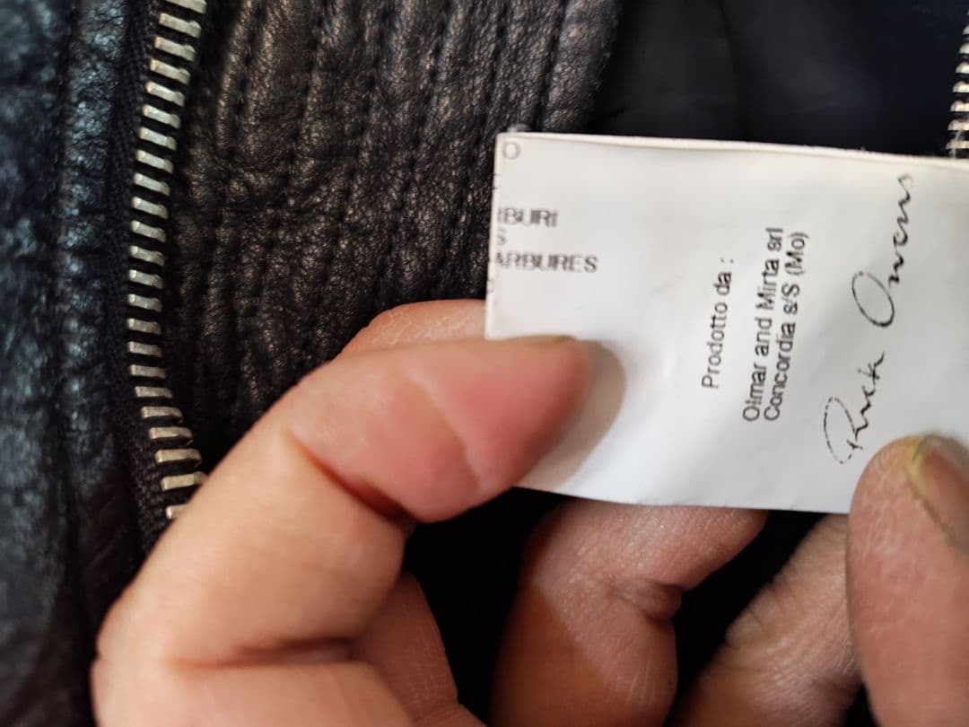 Rick Owens 10AW レザージャケット黒 XS