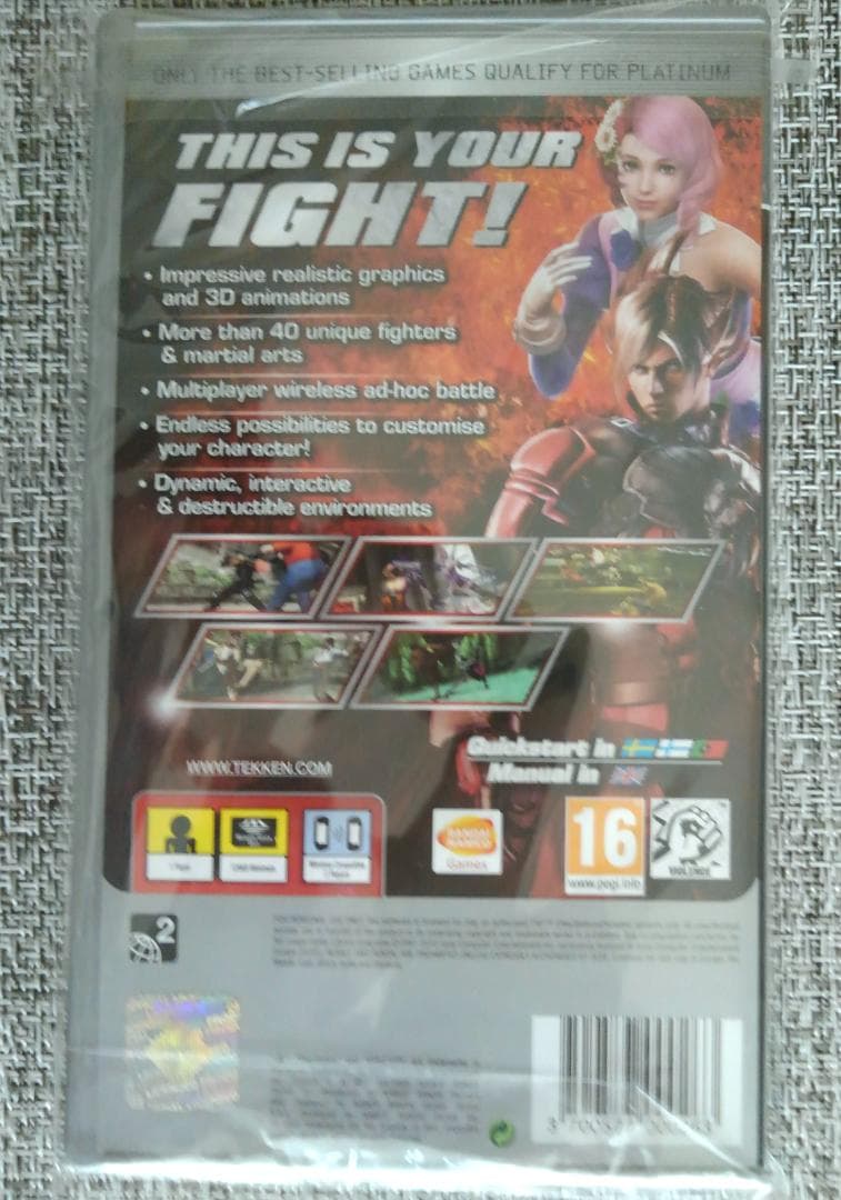 PSPソフト EU版 Tekken 6 Platinum namco♪♪