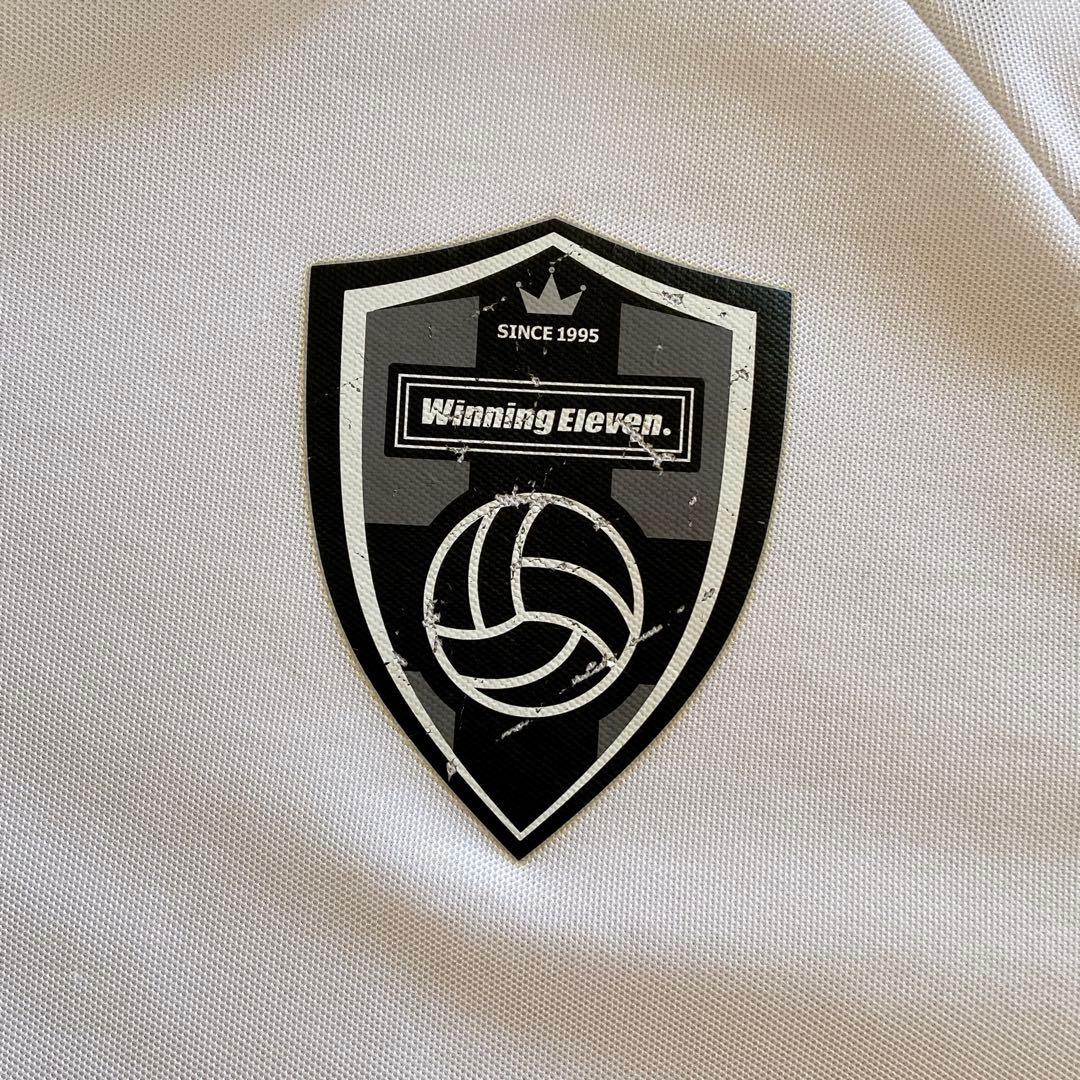 00's adidas \"Winning Eleven\" 長袖シャツ 白 日本製