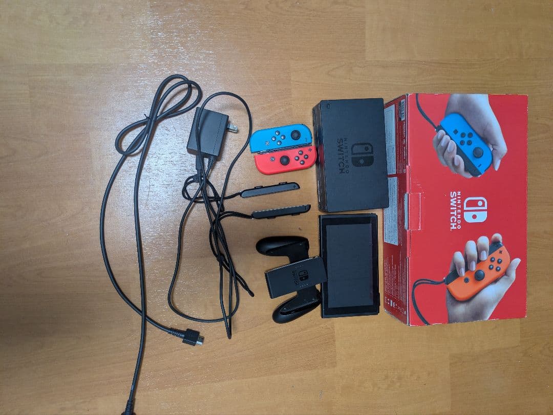 Nintendo Switch ネオンブルー・レッド　非純正コントローラー付き