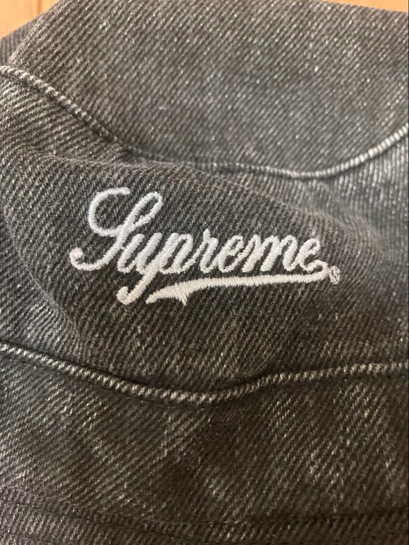 帽子 Supreme Coated Denim Crusher Black M/L