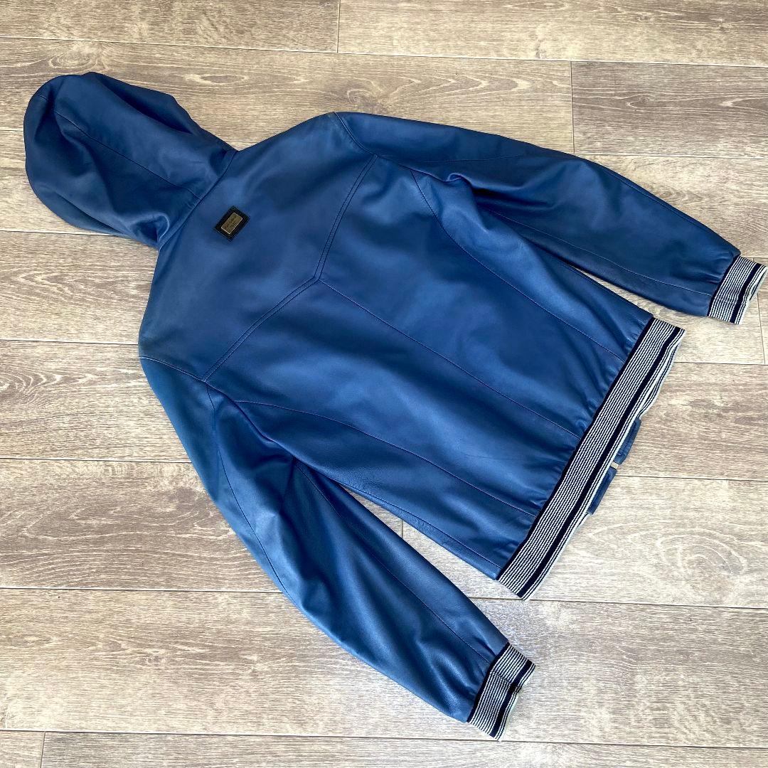 DOLCE&GABBANA　ドルチェ&ガッパーナ　ラムスキンレザー　パーカー