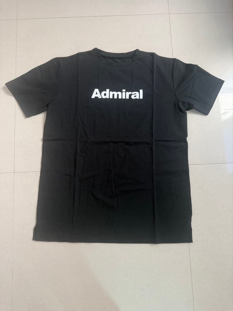 【Admiral】新品未使用タグなし　黒 テニスウェア　半袖　メンズL