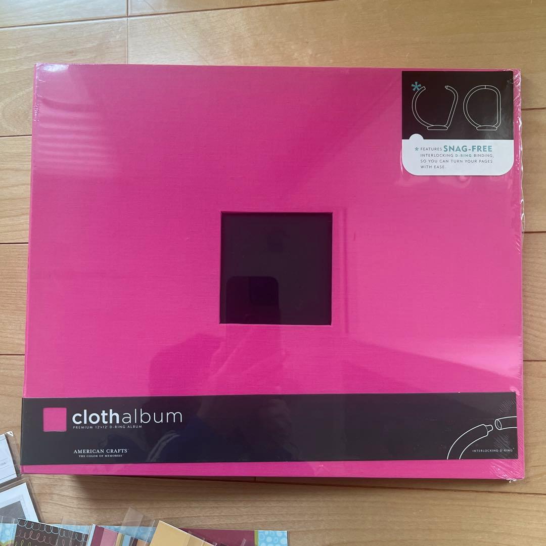AMERICAN CRAFTS cloth album 12x12インチ2冊ほか