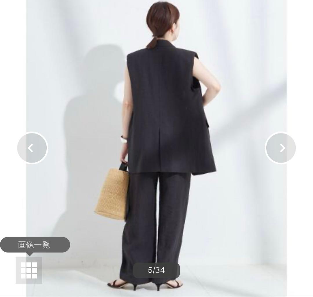 JOURNAL STANDARD L'ESSAGE LI テーラードベスト　黒