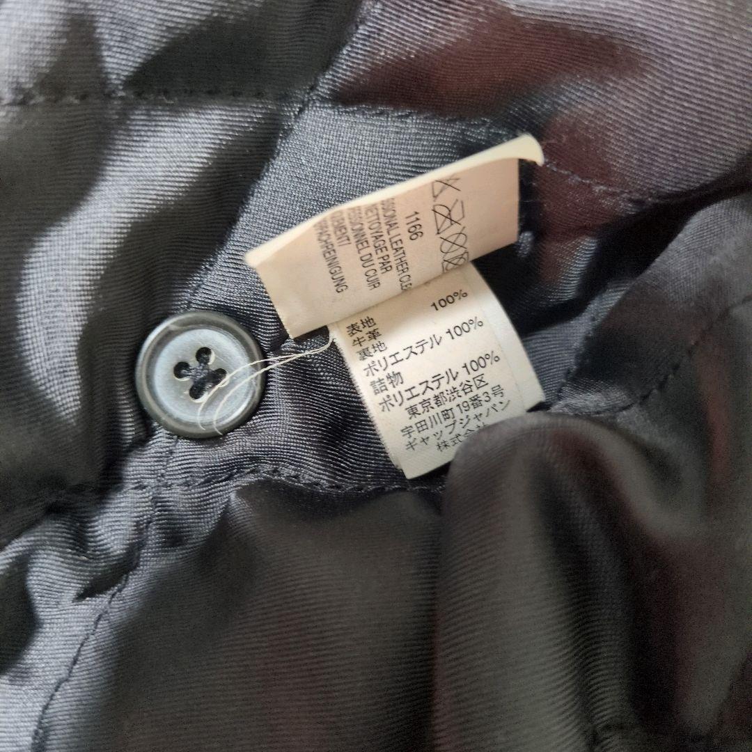 希少✨OLD GAP レザー ジャケット シングル 牛革 M相当 y2k