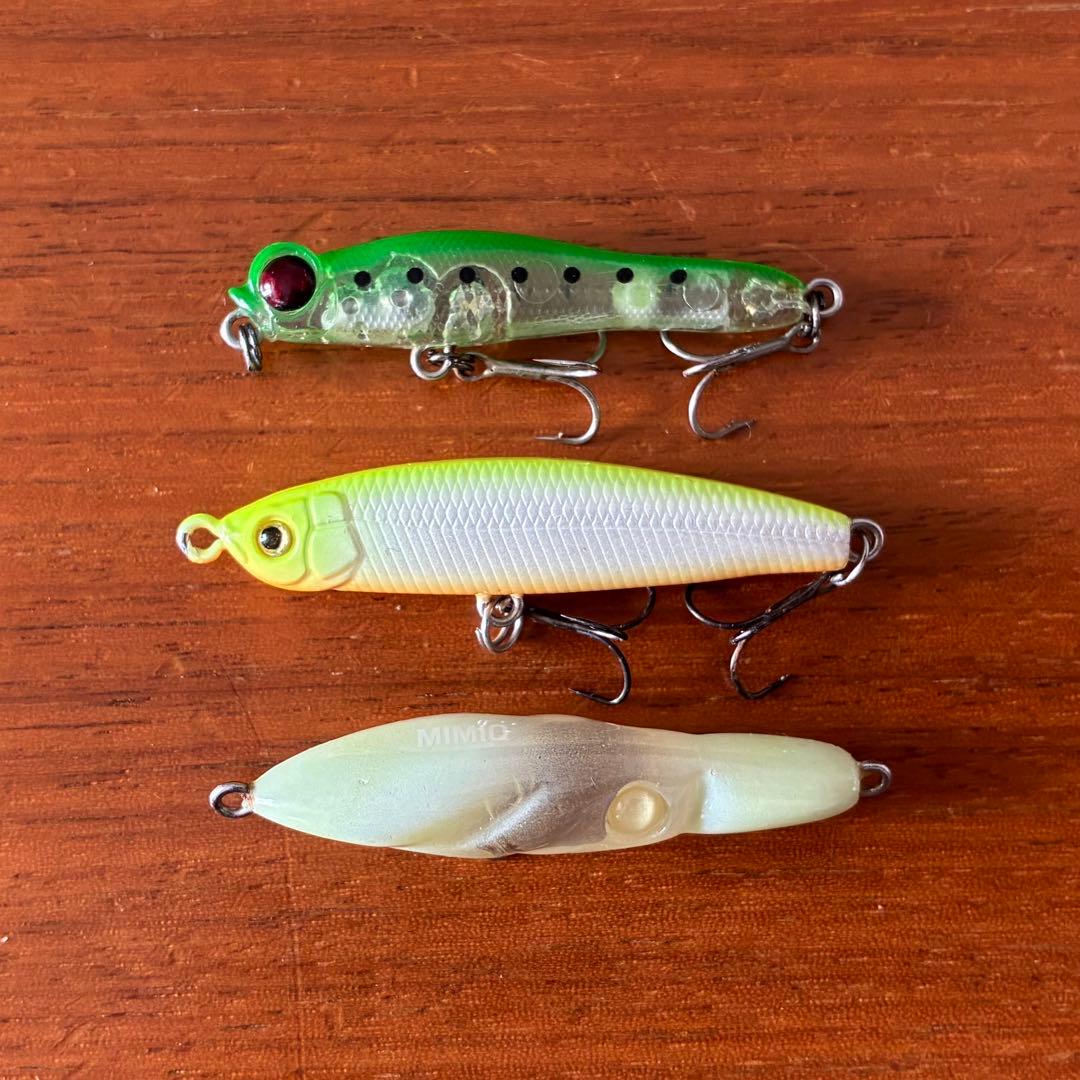 ライトゲーム：セット：メバリング：シーバス：メッキ：トラウト：ロックフィッシュ