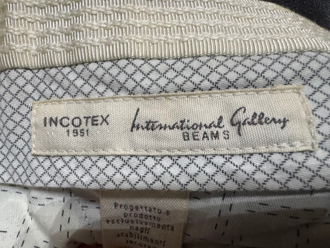 INCOTEX BEAMS スラックス グレー