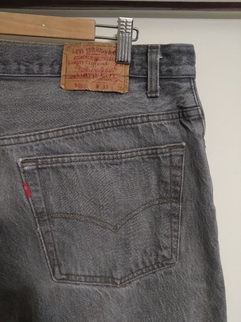 アメリカ製Levi's 先染め501 W38×L30 ブランクタブ