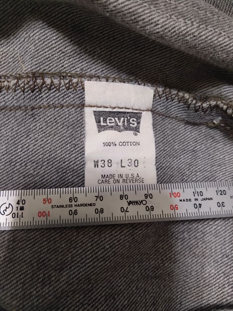 アメリカ製Levi's 先染め501 W38×L30 ブランクタブ