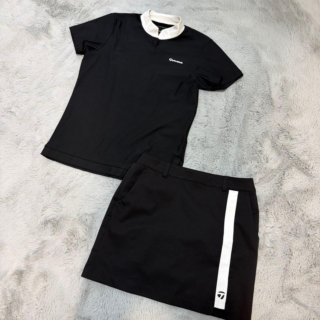 【1回着用】TaylorMade ゴルフウェアセット ブラックL
