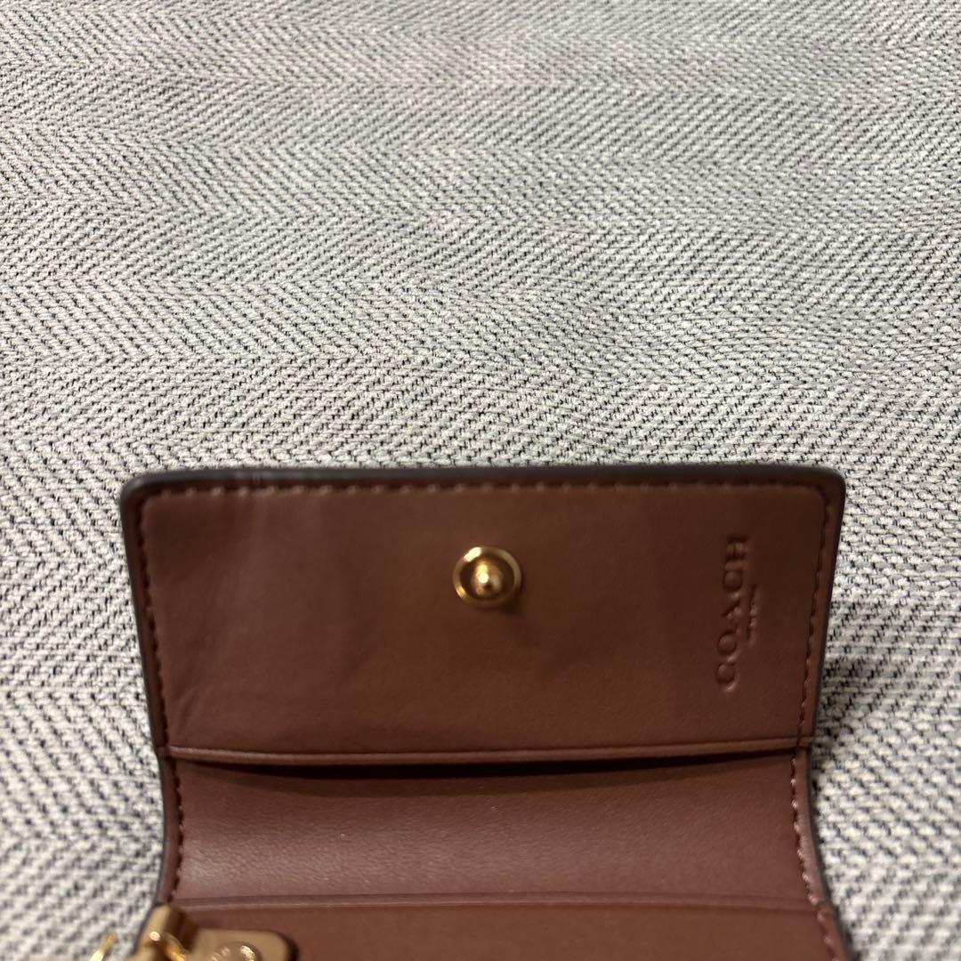 【新品同様】限界値下げCOACH ブラウン レザー キーケース