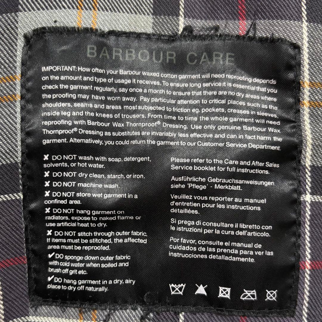 k*n様 超美品 Barbour ビュフォート オイルドジャケット 黒 L相当