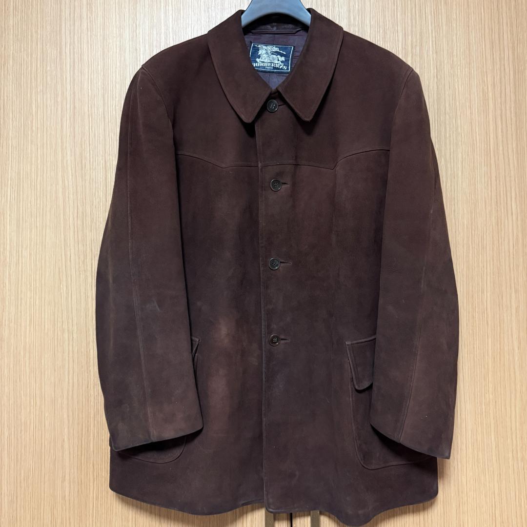 40-50s BURBERRYS PARIS suede jacketフランス製