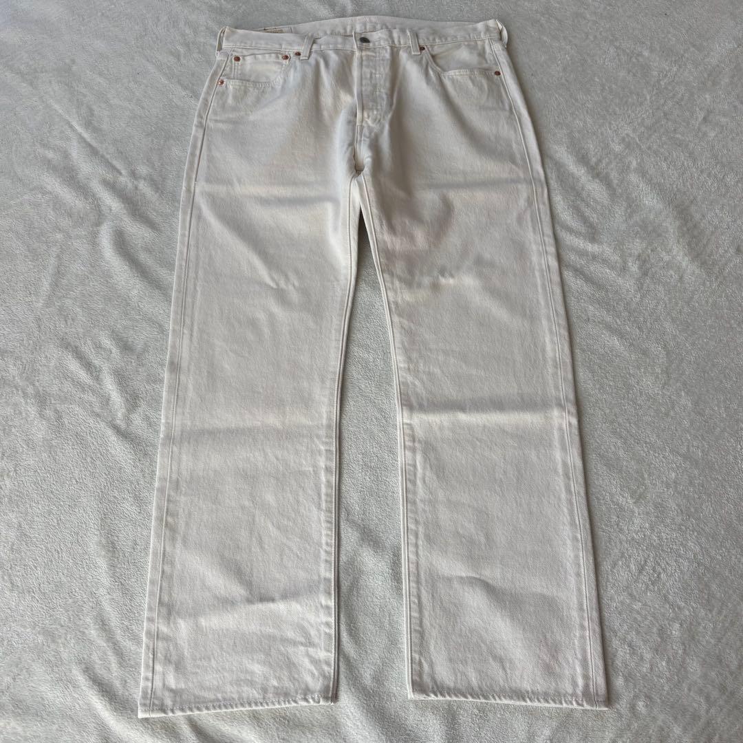 TAB！！Levi's 501 BigE ホワイト デニムパンツ w36