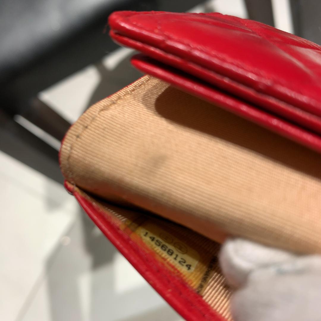 CHANEL シャネル マトラッセ キーケース ココマーク レッド