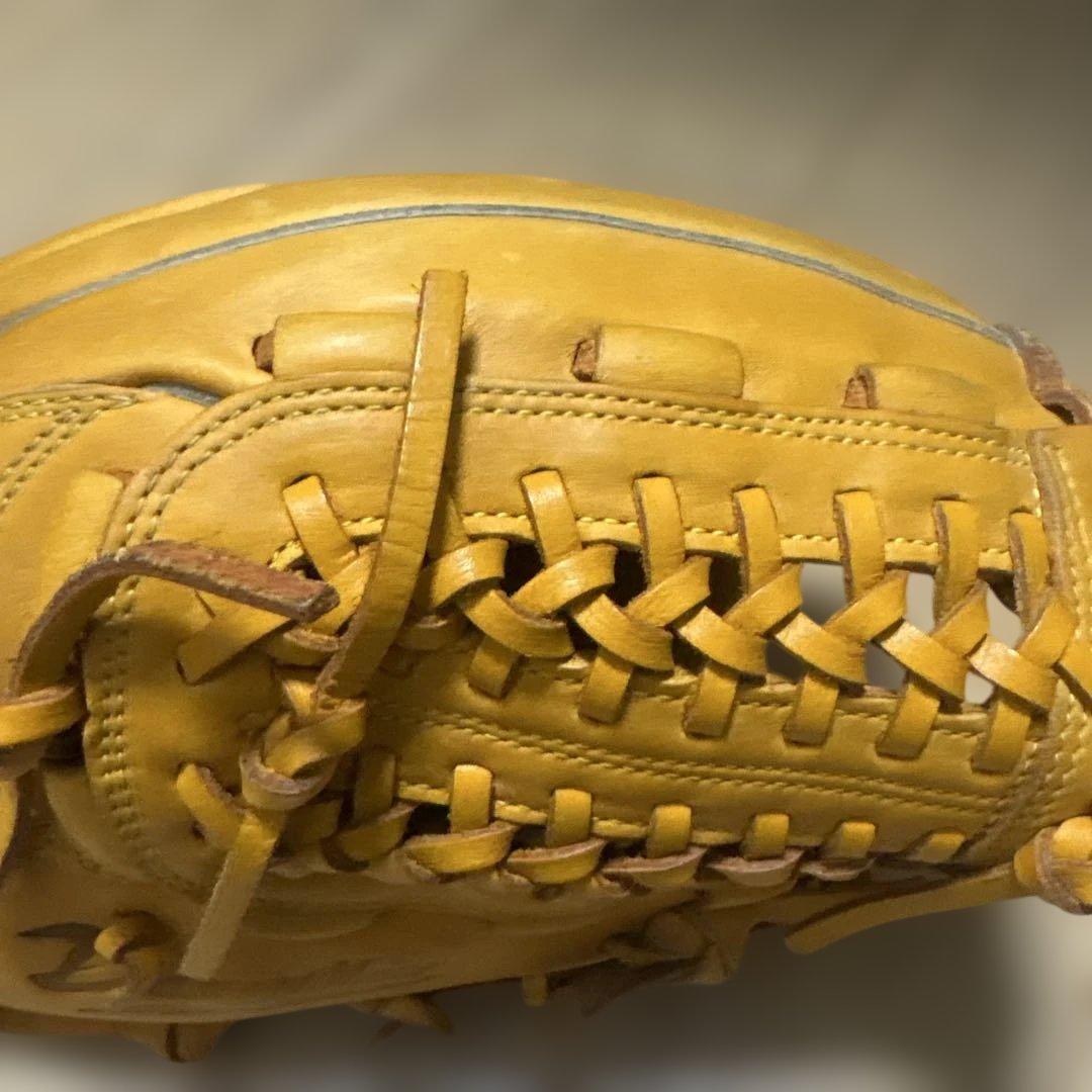 Ｍ*様 美品　Mizuno Diamond master 軟式グローブ イエロー