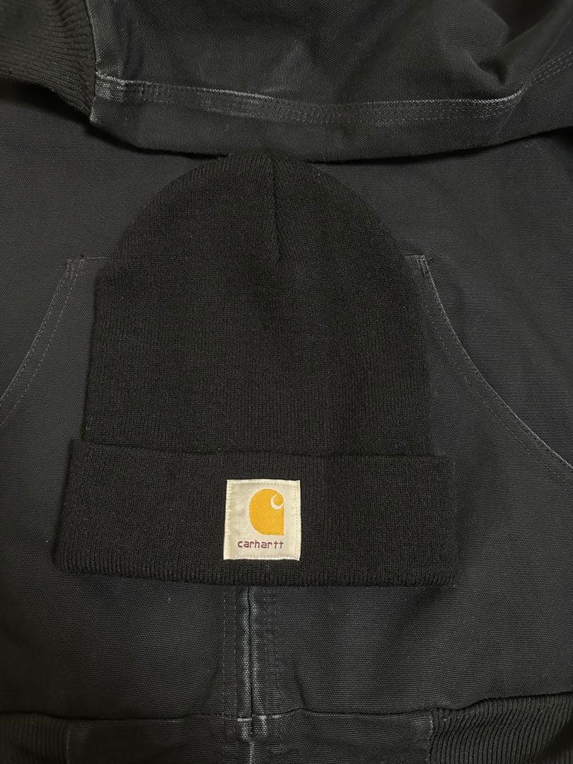 Carhartt ブラック フード付きパーカー M
