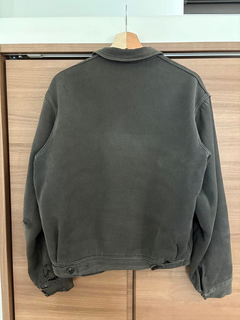 50s 60s ウィップコード ジャケット チェーンステッチ すみ黒 ワーク