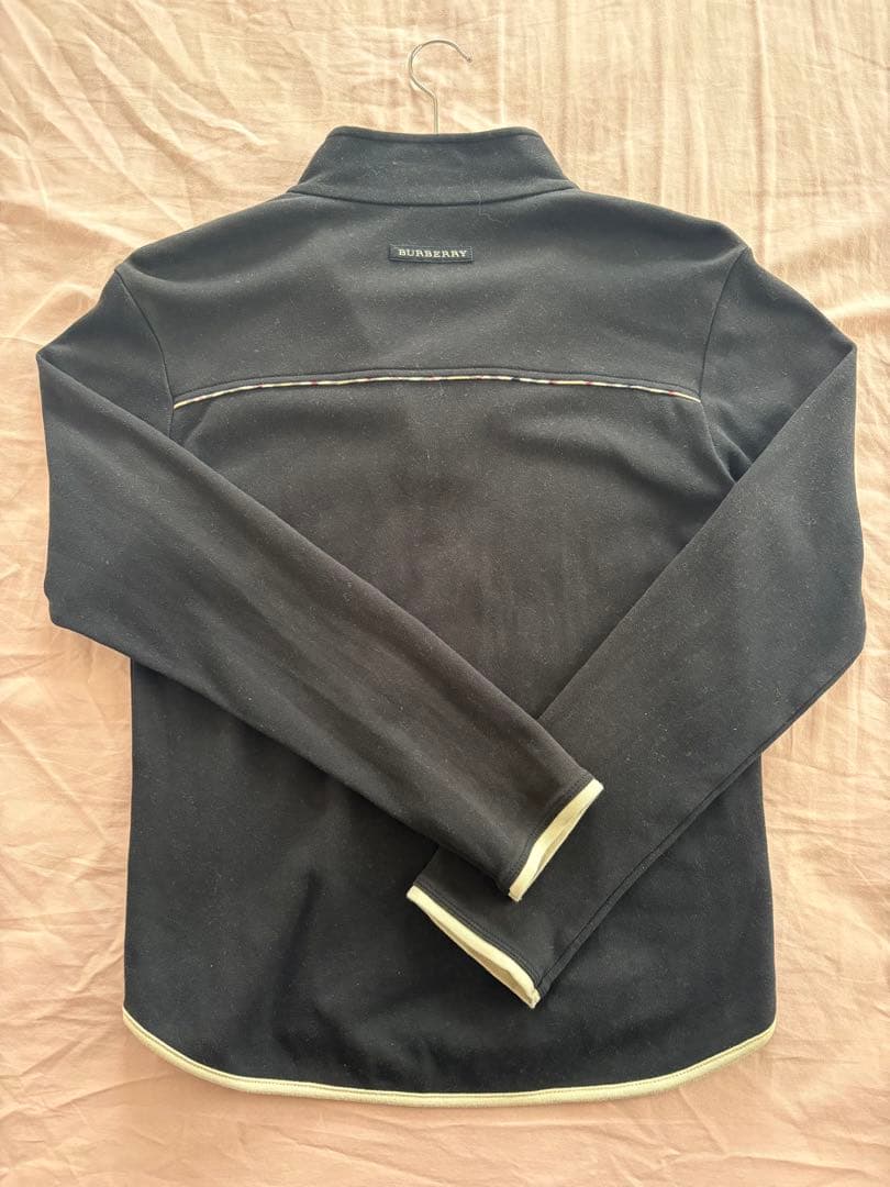 BURBERRY GOLF ブラック ジップアップシャツ M