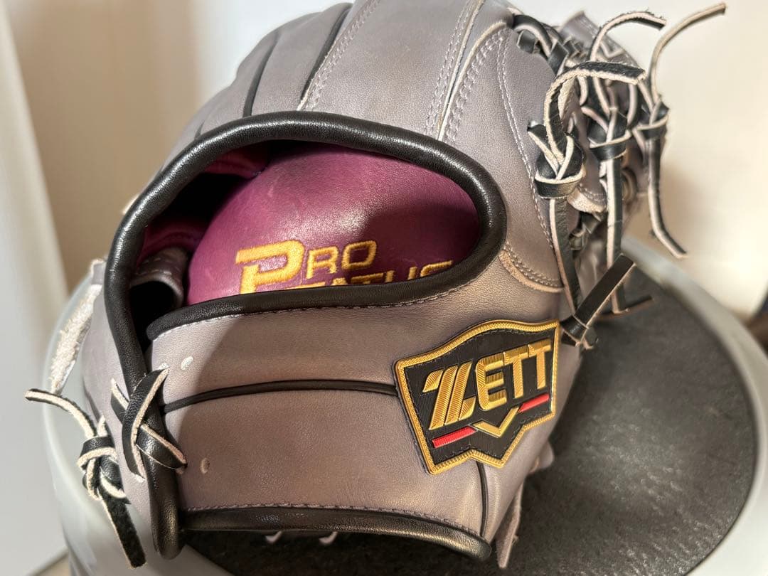 【NPB開幕セール】 ZETT プロステイタス　軟式オーダーグラブ　ダークグレー