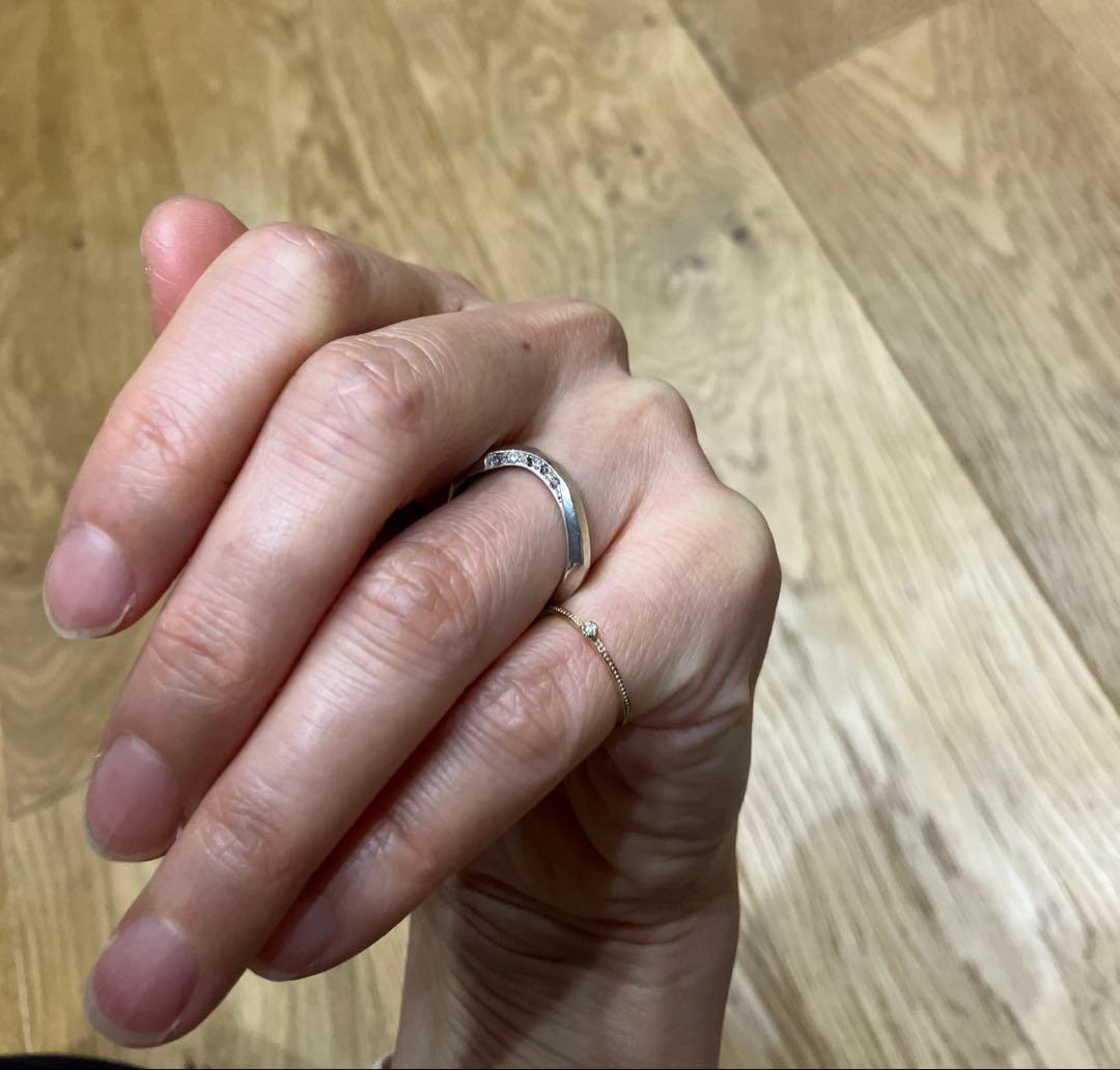 ガルニ　ダイヤモンド　シルバー　リング　指輪　9.5号
