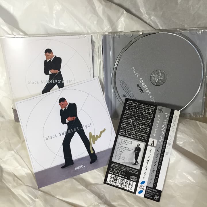 レア！マックスウェル CD 'Black Summer Night' 直筆サイン