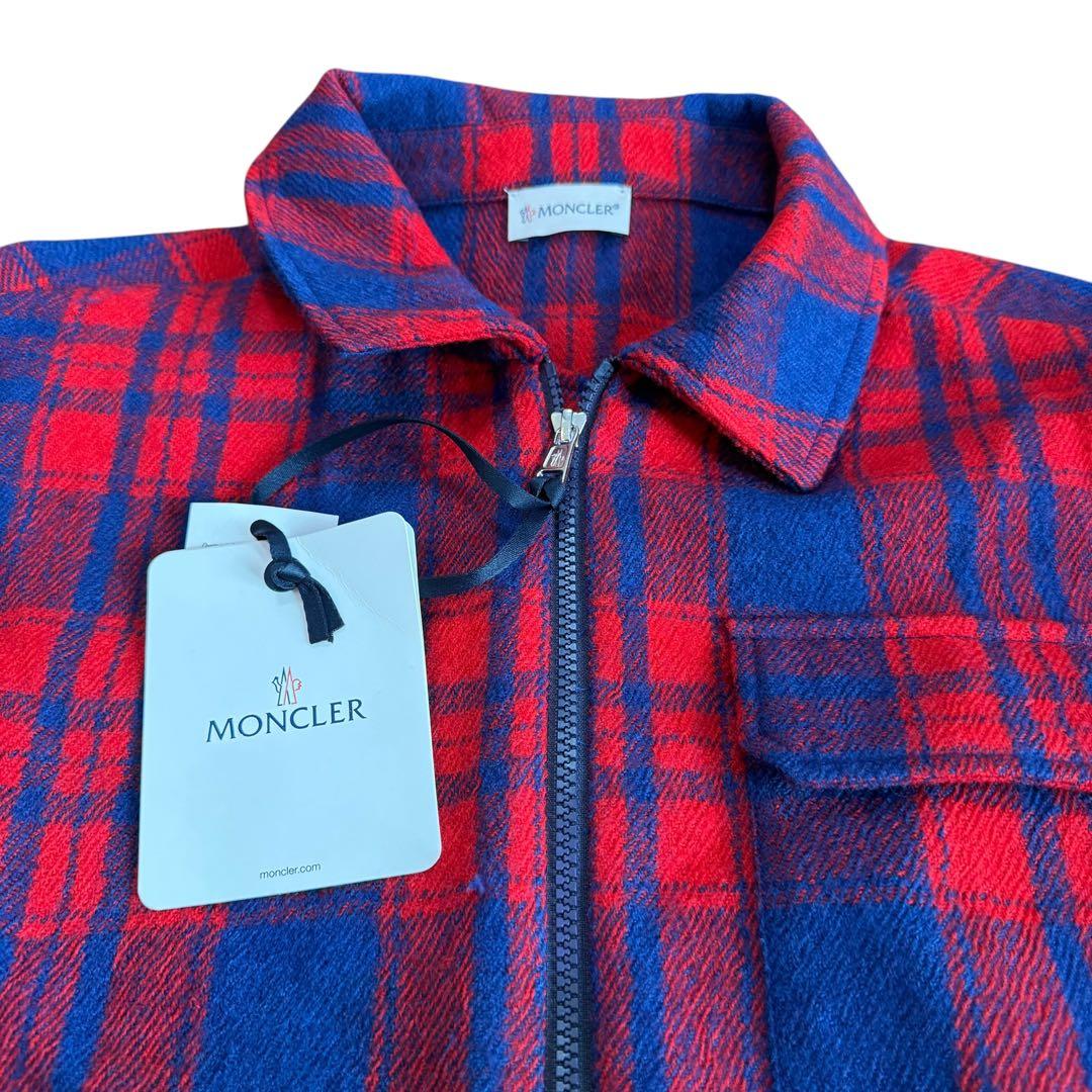 Moncler モンクレール 赤チェック ジャケット メンズ 新品タグ付き