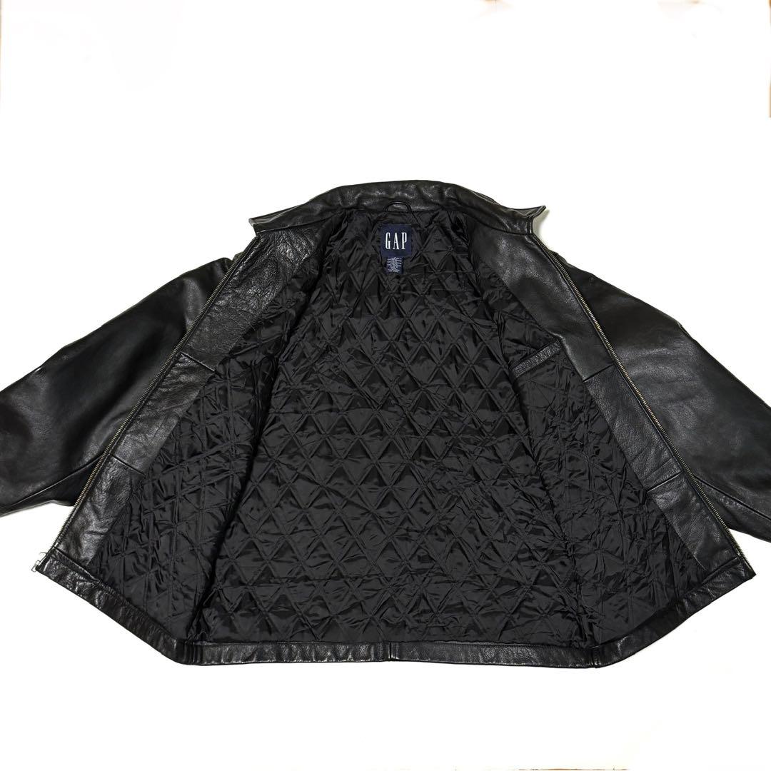 90s OLD GAP 本革 レザージャケット S 極美品 紺タグ 希少サイズ