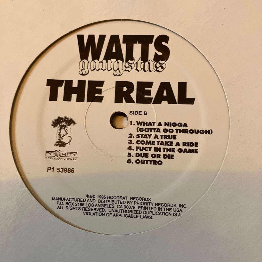 【G-RAP】 WATTS gangstas THE REAL レコード