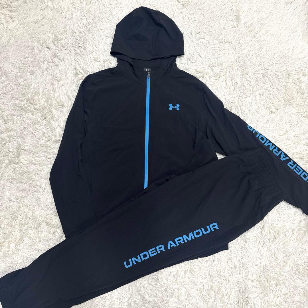 アンダーアーマー セットアップ　上下　薄手　ブラック　黒　大きいサイズ　2XL