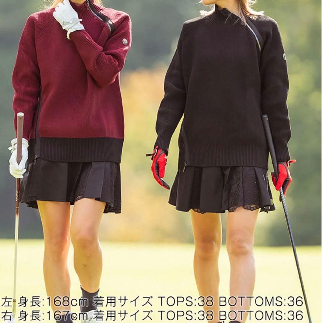 LANVIN SPORT レディースゴルフウェア セットアップ セータースカート
