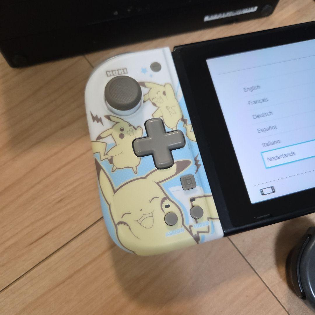 Nintendo Switch 本体 ブラック初期化済ピカチュウコントローラー付