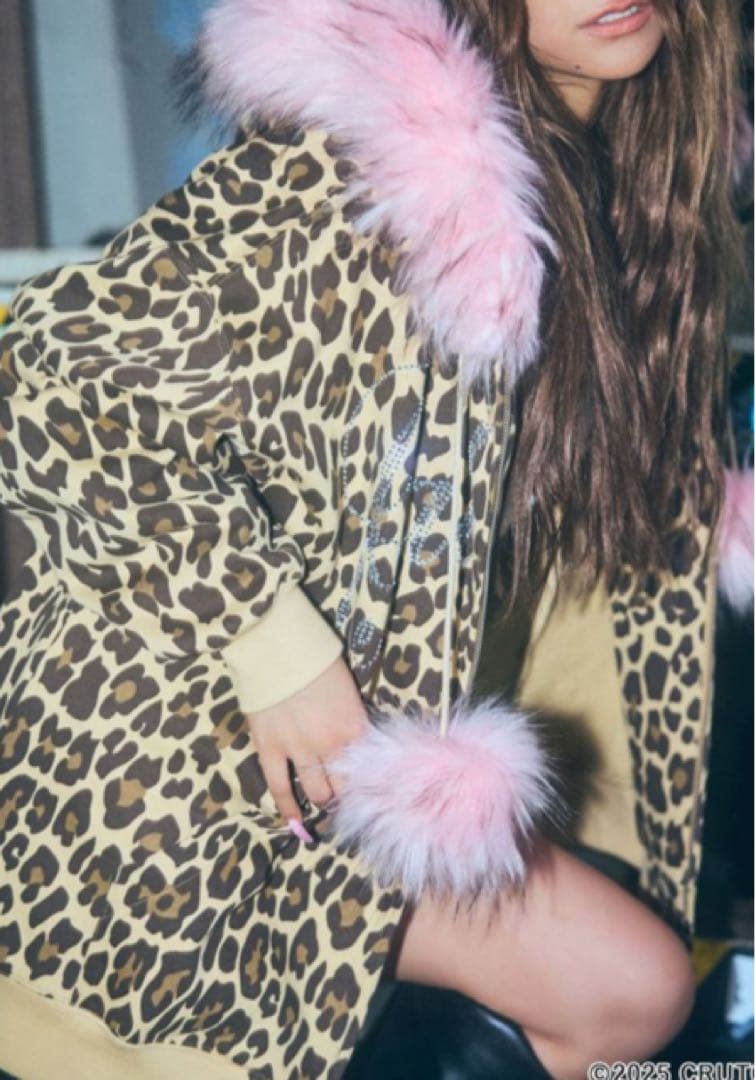 ジェイダGYDA×GALFYbijoulogo leopard BIG パーカー