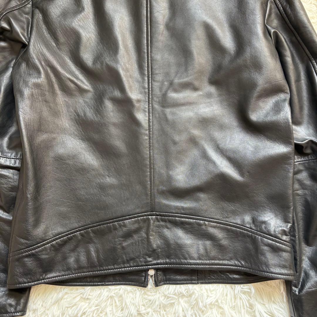 UNITED TOKYO 羊革 ラムレザー シングルライダース 希少4(XL)