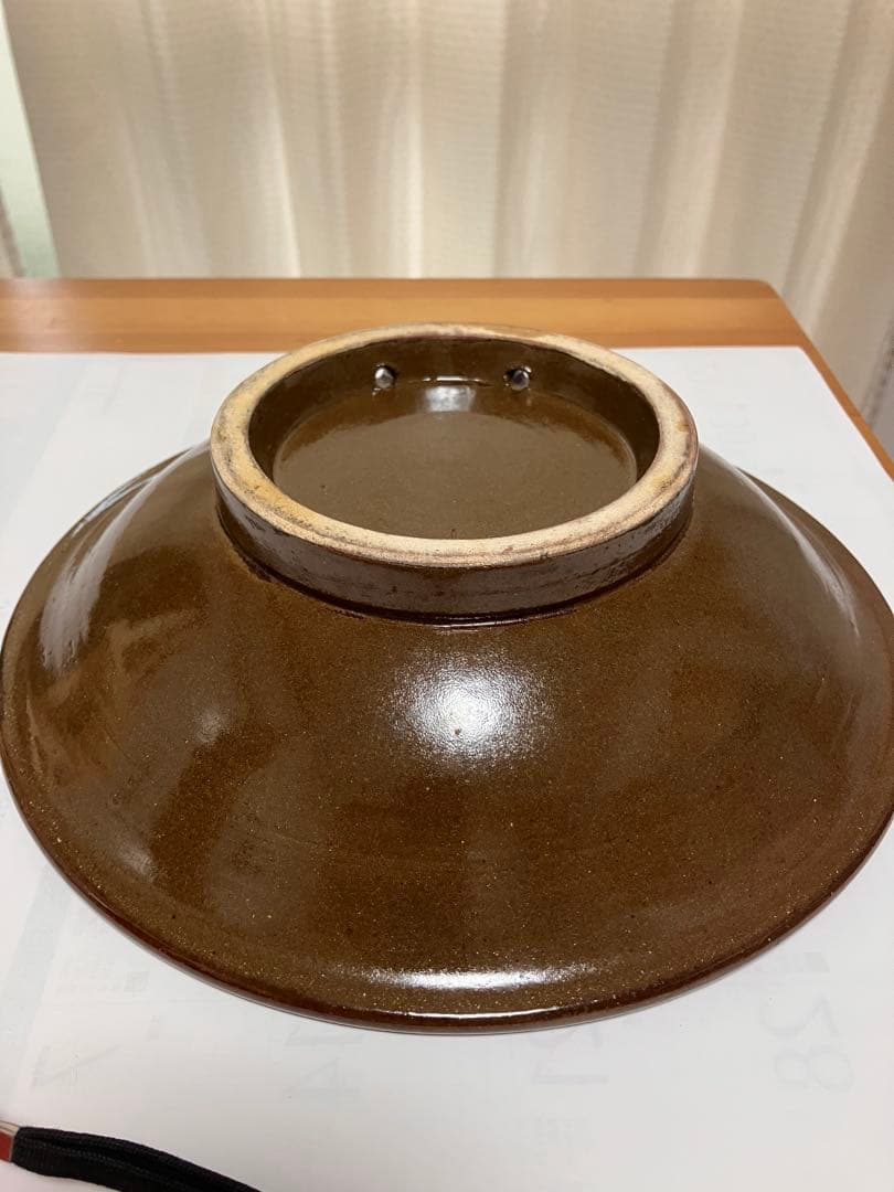 壺屋焼　金城敏男作　魚紋飾り大皿　やちむん　ヤチムン　父金城次郎 ※値引不可