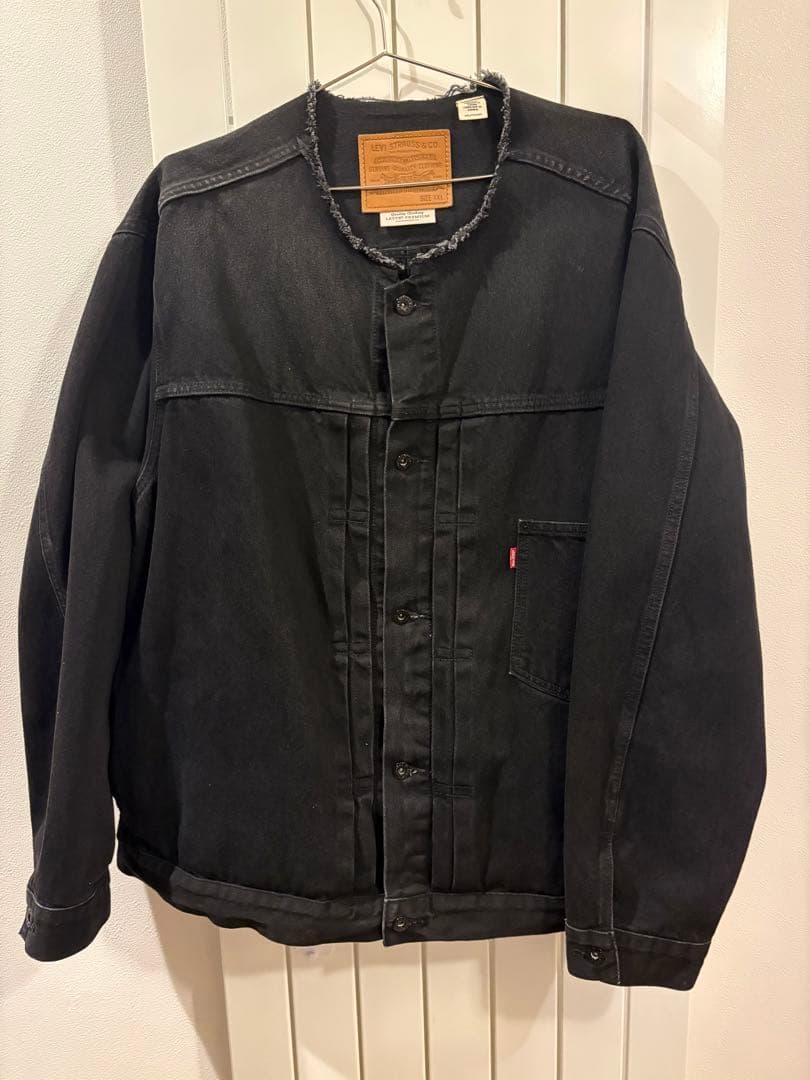 EDIFICE Levi's 別注デニムジャケット'COLLARLESS'