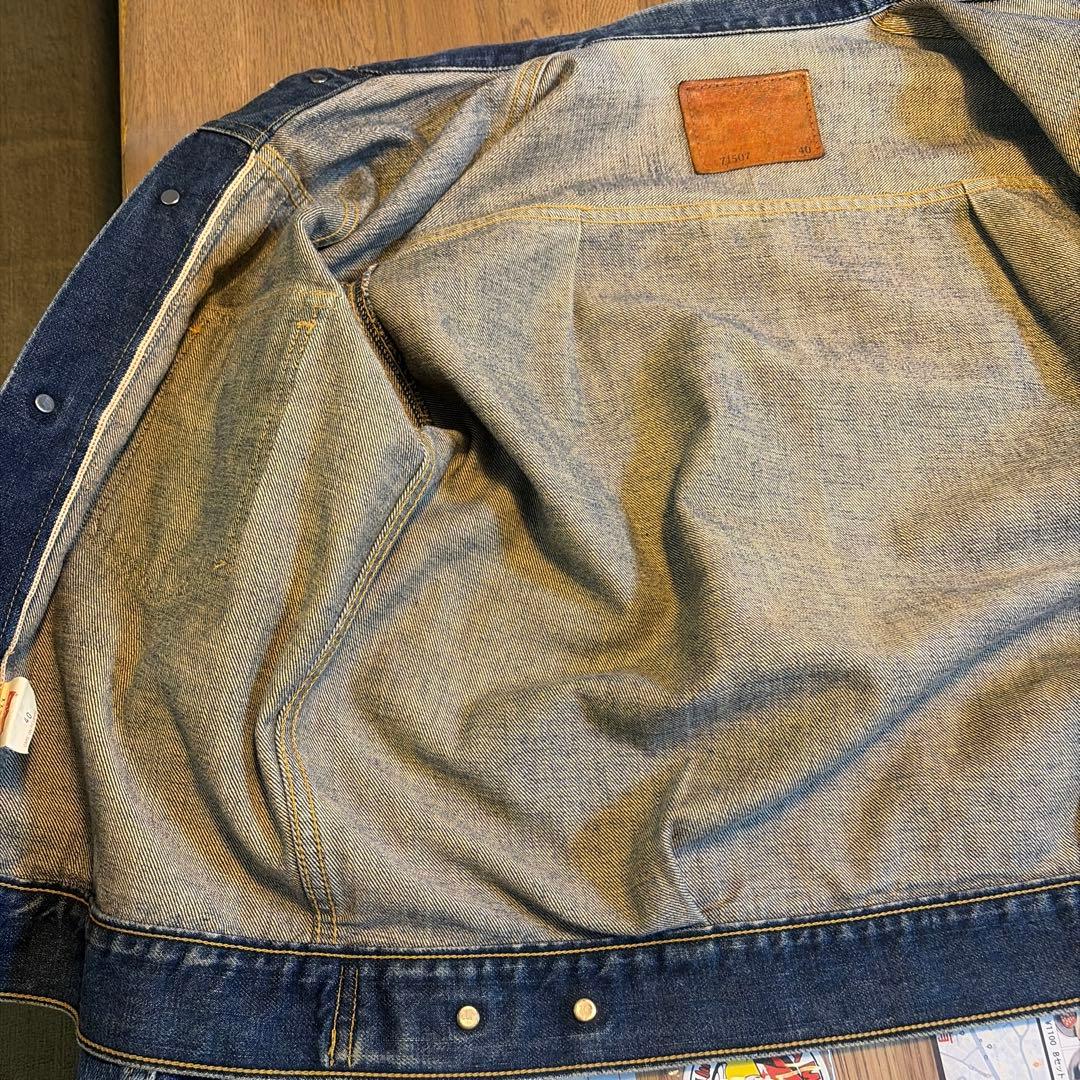 【良品】リーバイス　デニムジャケット　71507-XX　90s　赤耳　セルビッジ